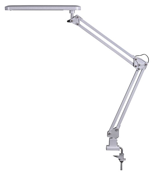 RABALUX Stolní retro LED lampa s uchycením na stůl RAUL, 6W, denní bílá, stříbrná 004420