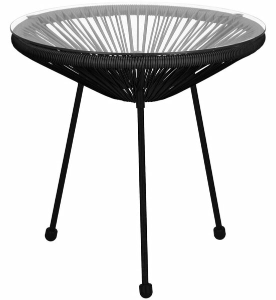 Zahradní stůl 50 cm, černý SPRINGOS LOA GF0090