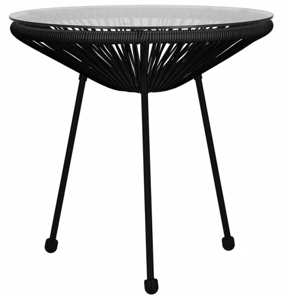 Zahradní stůl 50 cm, černý SPRINGOS LOA GF0090