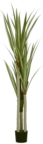 Umělá rostlina yucca HOMCOM v květináči 190 cm - 39 realistických listů pro dekoraci domova, obývacího pokoje, kanceláře a zahrady Ø17x190 cm Zelená |