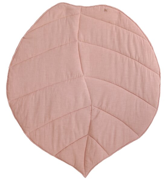 Moi Mili Světle růžová dětská hrací deka Leaf 120 x 110 cm
