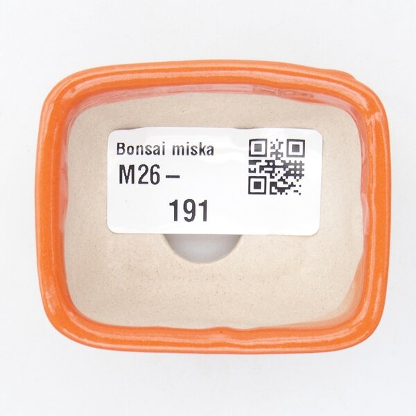 E-bonsai Mini bonsai miska 6 x 4,5 x 3 cm oranžová