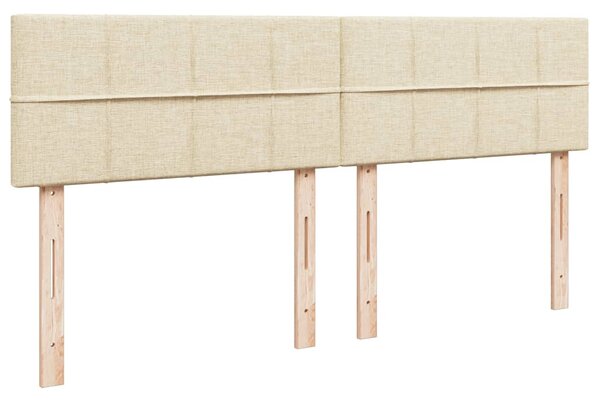 Box spring postel s matrací krémová 180x200 cm textil 3288272