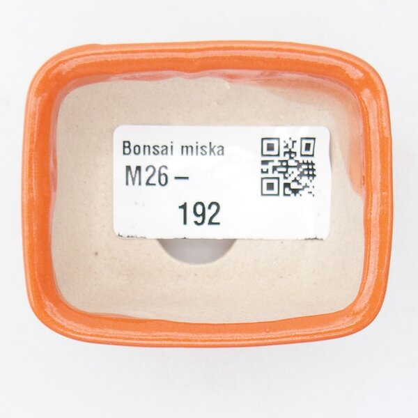 E-bonsai Mini bonsai miska 6 x 4,5 x 3 cm oranžová