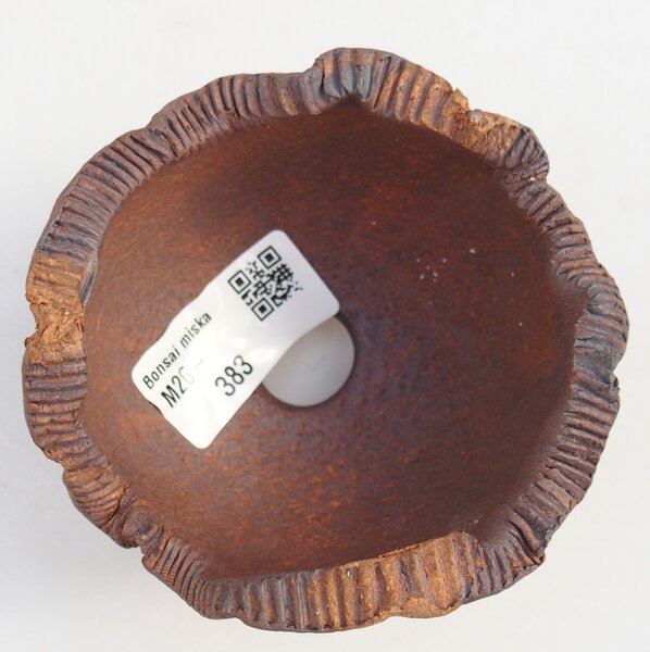 E-bonsai Keramická Skořápka 9 x 9 x 7 cm hnědá