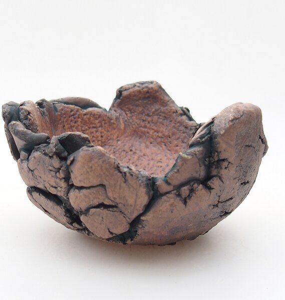 E-bonsai Keramická Skořápka 9 x 9 x 6 cm zelená