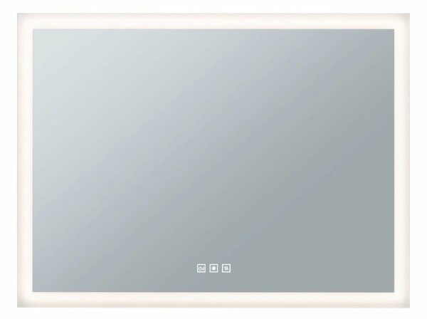 PAULMANN HomeSpa LED zrcadlo s osvětlením Mirra hranaté vyhřívané IP44 80x60 cm 22W WhiteSwitch 930.13
