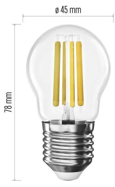 EMOS LED žárovka Retro Mini 5,9W E27 Barva světla: Teplá bílá ZF6D42
