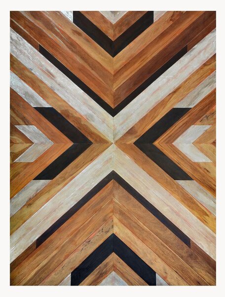 Vinylová rohožka's protiskluzovou vrstvou Tribal Wood