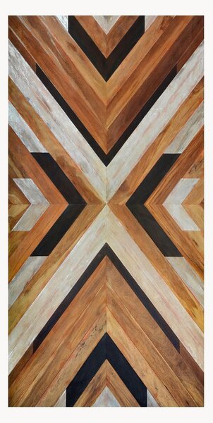 Vinylová rohožka's protiskluzovou vrstvou Tribal Wood