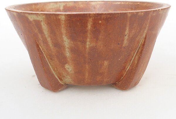E-bonsai Keramická bonsai miska 13,5 x 13,5 x 6,5 cm hnědá