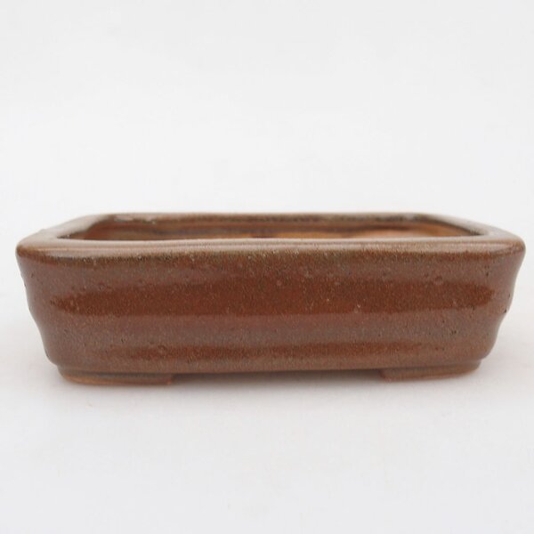 E-bonsai Keramická bonsai miska 11,5 x 8,5 x 3 cm hnědá