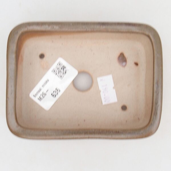 E-bonsai Keramická bonsai miska 11,5 x 8,5 x 3 cm hnědá