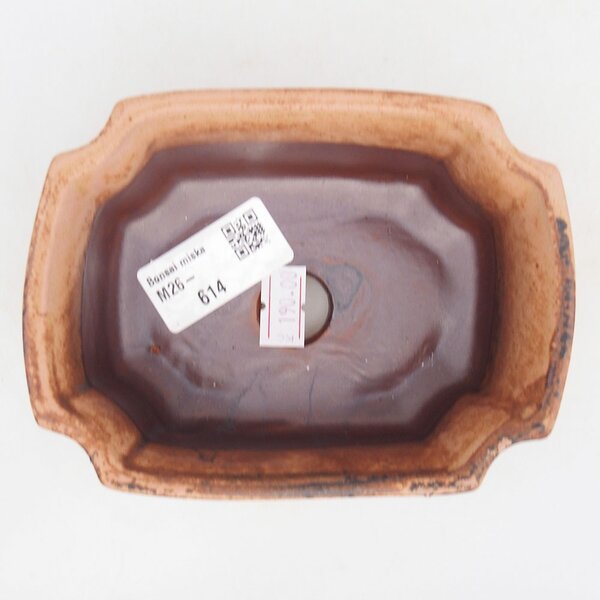 E-bonsai Keramická bonsai miska 12,5 x 9 x 5,5 cm růžová