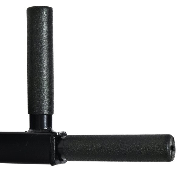 HOMCOM Nástěnná Hrazda s Nastavitelnými Rukojetěmi pro Shyby, Kliky a Crossfit Doma 70x53-63x48 cm Černá | Aosom
