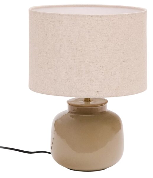 Zelená keramická stolní lampa Kave Home Tay
