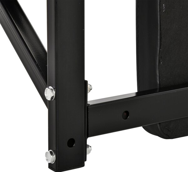 HOMCOM Nástěnná Hrazda s Nastavitelnými Rukojetěmi pro Shyby, Kliky a Crossfit Doma 70x53-63x48 cm Černá | Aosom