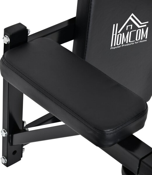 HOMCOM Nástěnná Hrazda s Nastavitelnými Rukojetěmi pro Shyby, Kliky a Crossfit Doma 70x53-63x48 cm Černá | Aosom