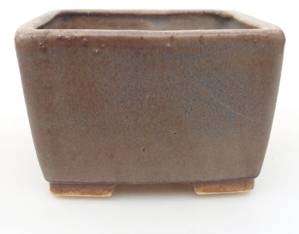 E-bonsai Keramická bonsai miska 8,5 x 8,5 x 5,5 cm modrá