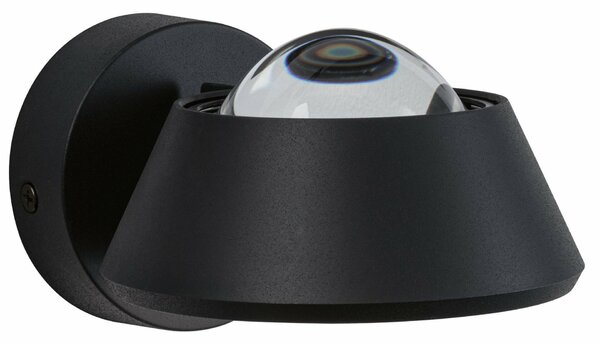 PAULMANN LED nástěnné svítidlo Sabik IP44 1x9W černá 797.69