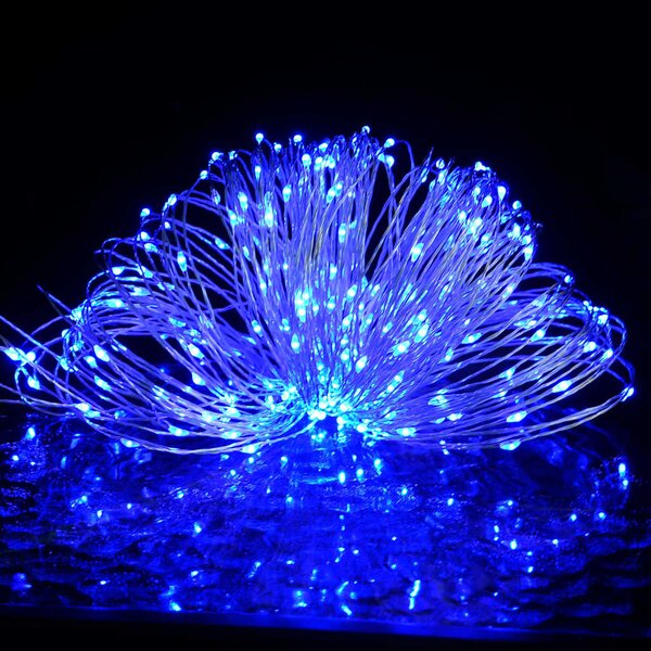 Světelný řetěz s mikro LED 40 m 400 LED modrý 8 funkcí 328849
