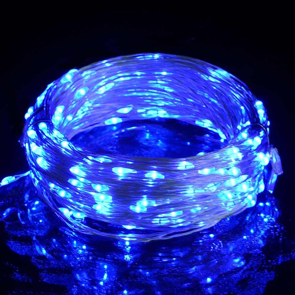 Světelný řetěz s mikro LED 40 m 400 LED modrý 8 funkcí 328849