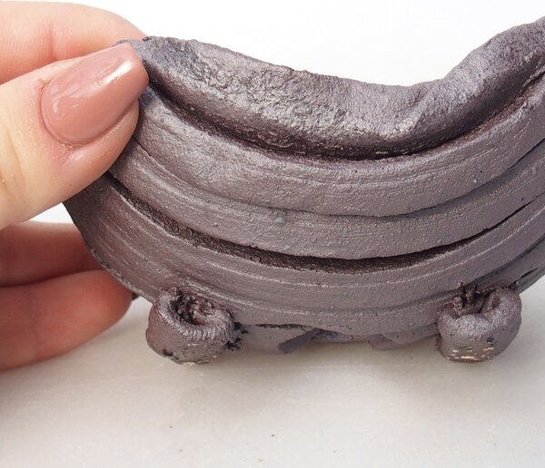 E-bonsai Keramická Skořápka 11 x 8,5 x 6 cm kovová