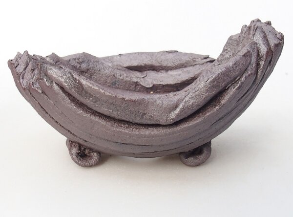 E-bonsai Keramická Skořápka 11 x 8,5 x 6 cm kovová