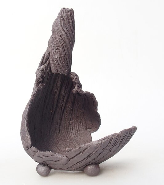 E-bonsai Keramická Skořápka 8 x 9 x 14 cm kovová