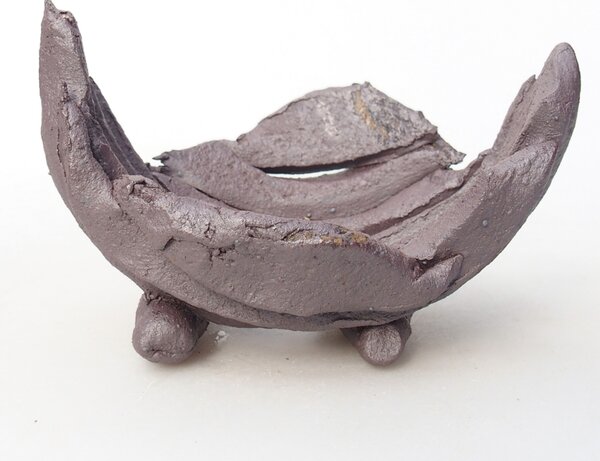 E-bonsai Keramická Skořápka 10 x 7,5 x 7 cm kovová