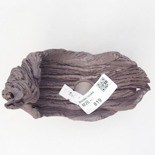 E-bonsai Keramická Skořápka 11 x 6,5 x 14,5 cm kovová
