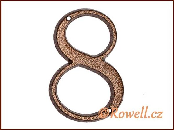 C3. Číslice 120mm komaxit bronz '8'