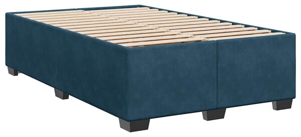Box spring postel s matrací modrá 120 x 190 cm samet 3288556