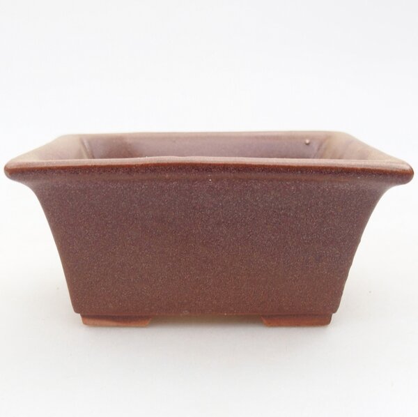 E-bonsai Keramická bonsai miska 8 x 6 x 4 cm vínová