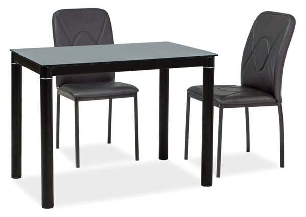 Levný jídelní stůl Sego157, černý, 100x60cm