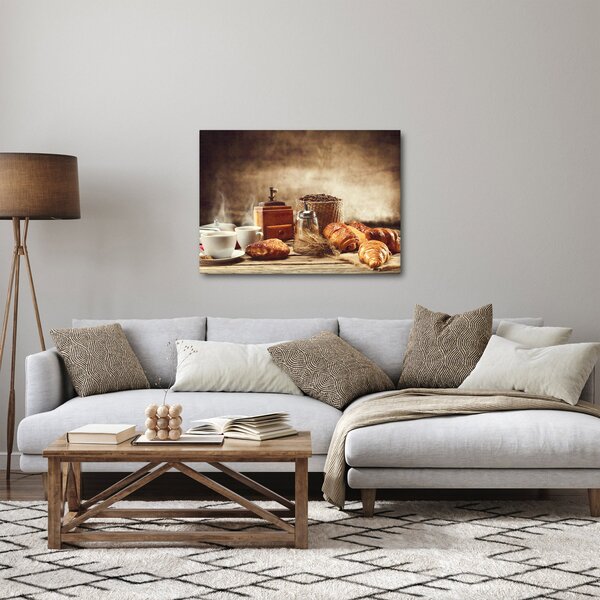 Obraz - Káva a snídaně (70x50 cm)