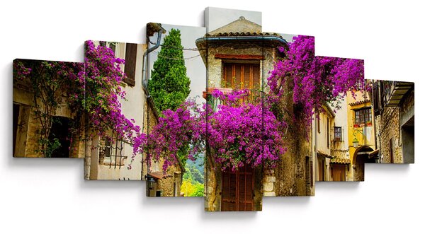 Obraz - Středomořská lení ulička (210x100 cm)