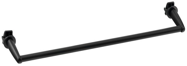 Aqualine Aqualine, Sušák ručníků na topná tělesa 46cm, rovný, černá mat, IDR-50B