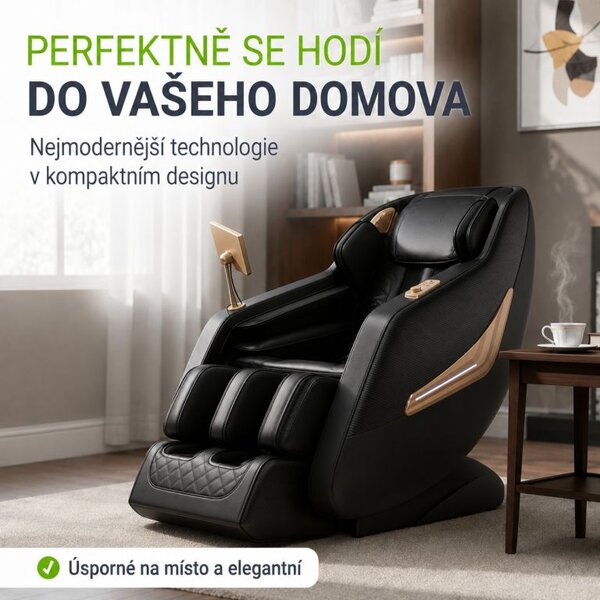 Masážní křeslo Zero Gravity pro celé tělo s vyhříváním