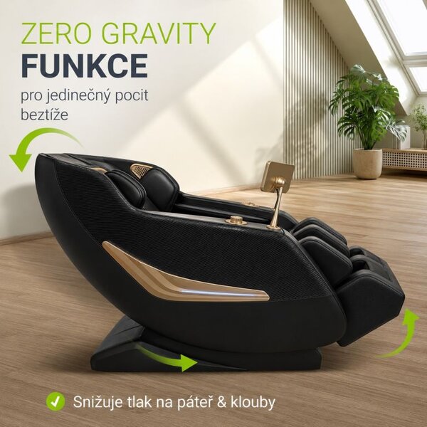 Masážní křeslo Zero Gravity pro celé tělo s vyhříváním