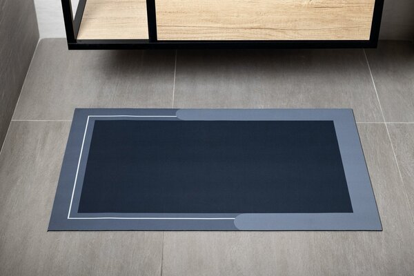 Aqualine Aqualine, Koupelnová předložka 60x120cm, absorpční, modrá, PCD012V
