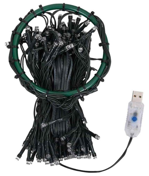 Světelná síť na vánoční stromek 180 modrých LED diod 180 cm 328874