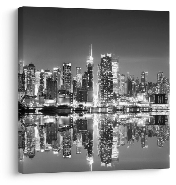 Obraz - New York, černobílý (30x30 cm)