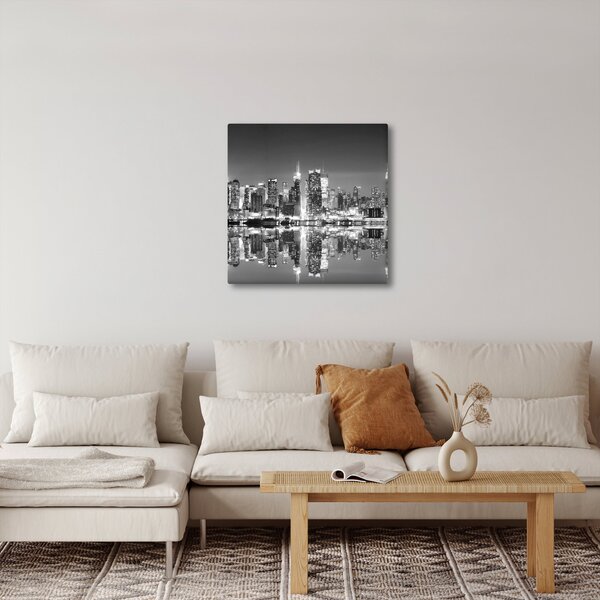 Obraz - New York, černobílý (30x30 cm)