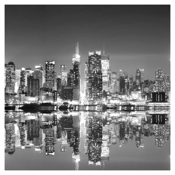 Obraz - New York, černobílý (30x30 cm)
