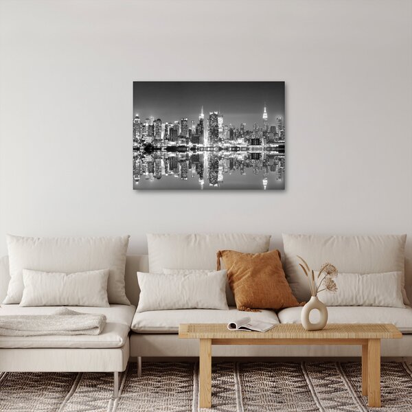 Obraz - New York, černobílý (70x50 cm)