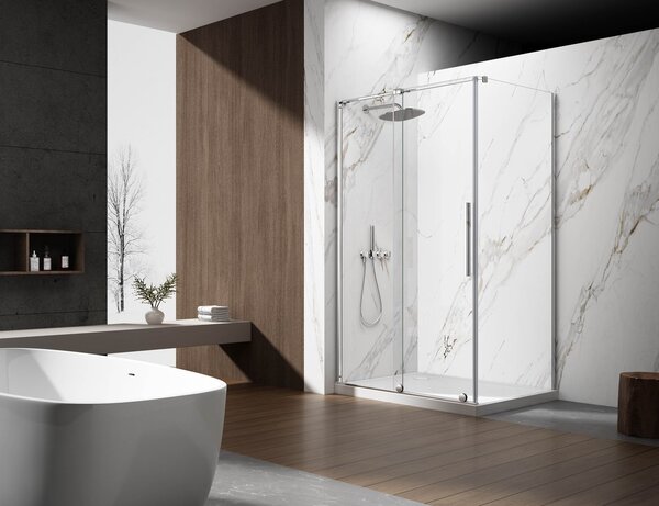 Gelco Gelco, SPIRIT BLACK obdélníková sprchová zástěna 1000x900mm L/P varianta, GI1010BGI3590B