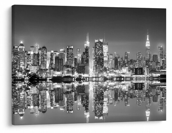 Obraz - New York, černobílý (70x50 cm)