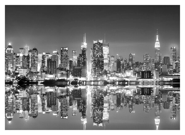 Obraz - New York, černobílý (70x50 cm)