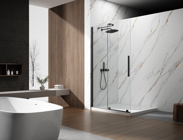 Gelco Gelco, SPIRIT BLACK obdélníková sprchová zástěna 1000x900mm L/P varianta, GI1010BGI3590B